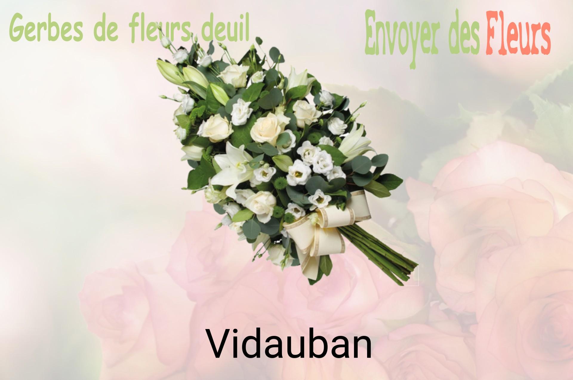 Gerbe de fleurs de deuil livrée à Vidauban